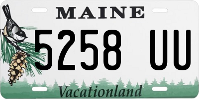 ME license plate 5258UU