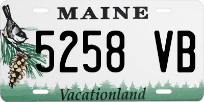 ME license plate 5258VB