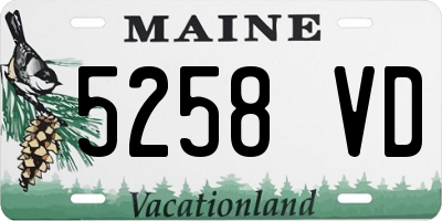 ME license plate 5258VD