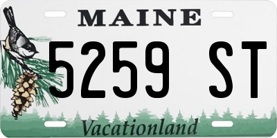 ME license plate 5259ST