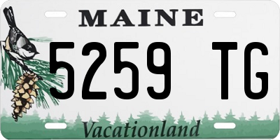 ME license plate 5259TG