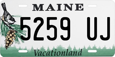 ME license plate 5259UJ