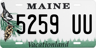 ME license plate 5259UU