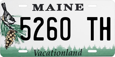 ME license plate 5260TH