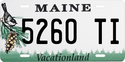 ME license plate 5260TI
