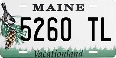 ME license plate 5260TL