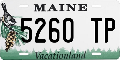 ME license plate 5260TP