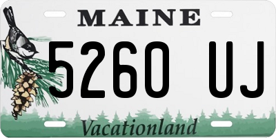 ME license plate 5260UJ