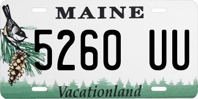 ME license plate 5260UU