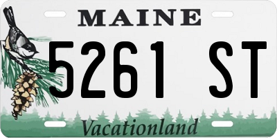 ME license plate 5261ST
