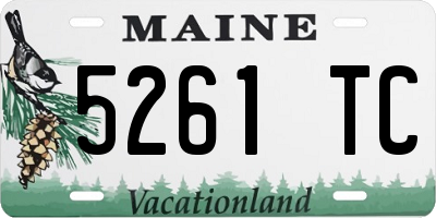 ME license plate 5261TC