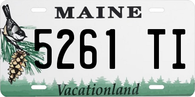 ME license plate 5261TI