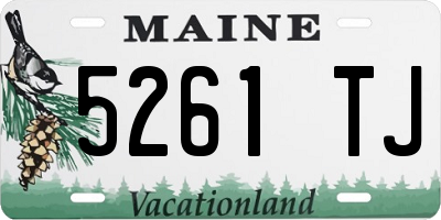 ME license plate 5261TJ