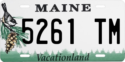 ME license plate 5261TM