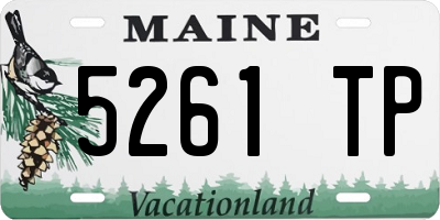 ME license plate 5261TP