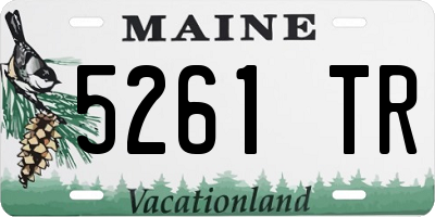ME license plate 5261TR