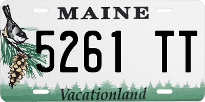 ME license plate 5261TT