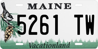 ME license plate 5261TW