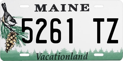 ME license plate 5261TZ
