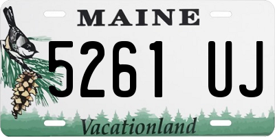 ME license plate 5261UJ