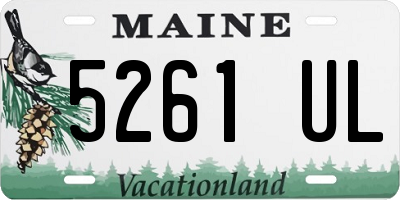 ME license plate 5261UL