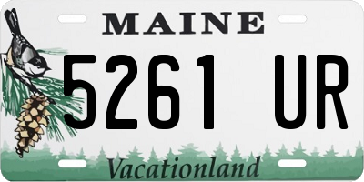 ME license plate 5261UR