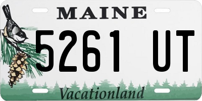 ME license plate 5261UT