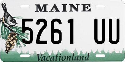 ME license plate 5261UU