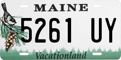 ME license plate 5261UY