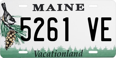 ME license plate 5261VE