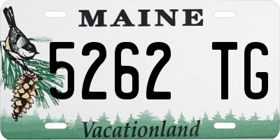 ME license plate 5262TG