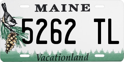 ME license plate 5262TL
