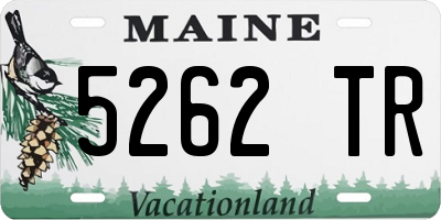 ME license plate 5262TR