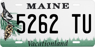 ME license plate 5262TU