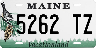 ME license plate 5262TZ