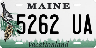 ME license plate 5262UA