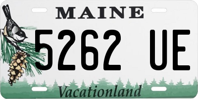 ME license plate 5262UE