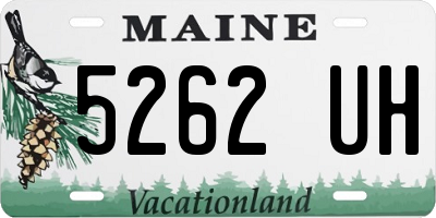 ME license plate 5262UH