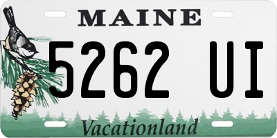 ME license plate 5262UI