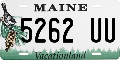 ME license plate 5262UU