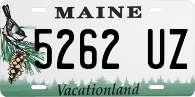 ME license plate 5262UZ