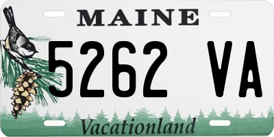 ME license plate 5262VA