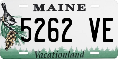 ME license plate 5262VE