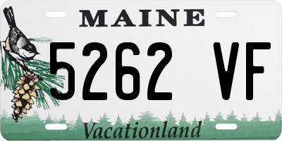 ME license plate 5262VF