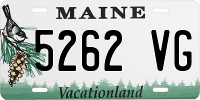 ME license plate 5262VG