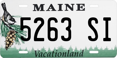 ME license plate 5263SI