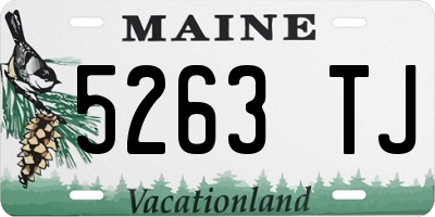 ME license plate 5263TJ