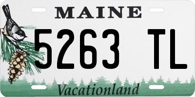 ME license plate 5263TL