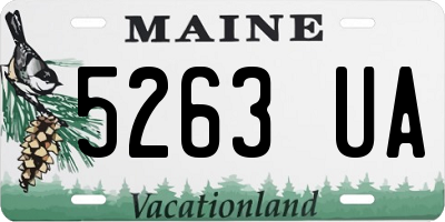 ME license plate 5263UA