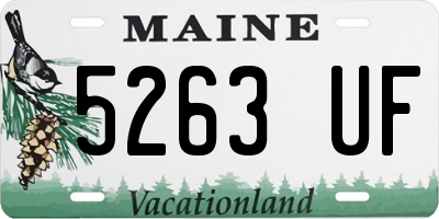 ME license plate 5263UF